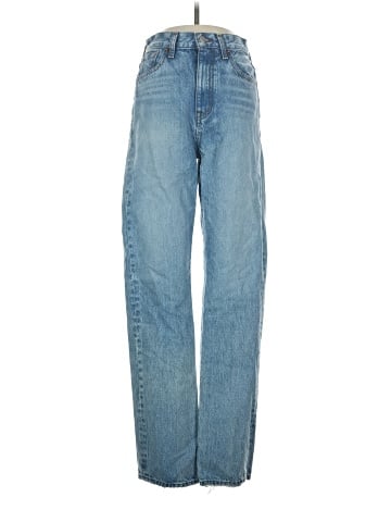 Madewell The '90s Straight Jean in Mercer Wash (view 1)