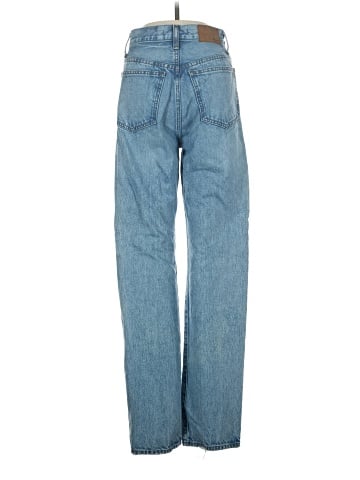 Madewell The '90s Straight Jean in Mercer Wash (view 2)