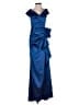 Xscape Blue Cocktail Dress Size 4 - photo 1