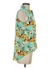 Pearl 100% Polyester Floral Teal Sleeveless Blouse Size S - photo 4