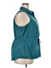 Athleta 100% Polyester Teal Sleeveless Blouse Size 2X - photo 4