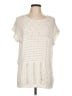 Chaps Ivory Short Sleeve Top Size L - photo 1