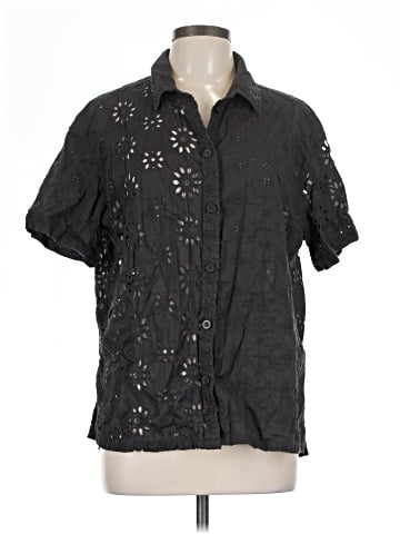 American Eagle Outfitters Short Sleeve Blouse (view 1)