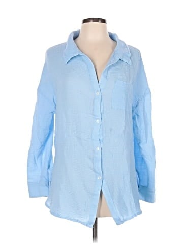Shade & Shore 3/4 Sleeve Button-Down Shirt (view 1)