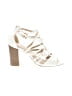 Brash 100% Leather Ivory Sandals Size 10 - photo 1