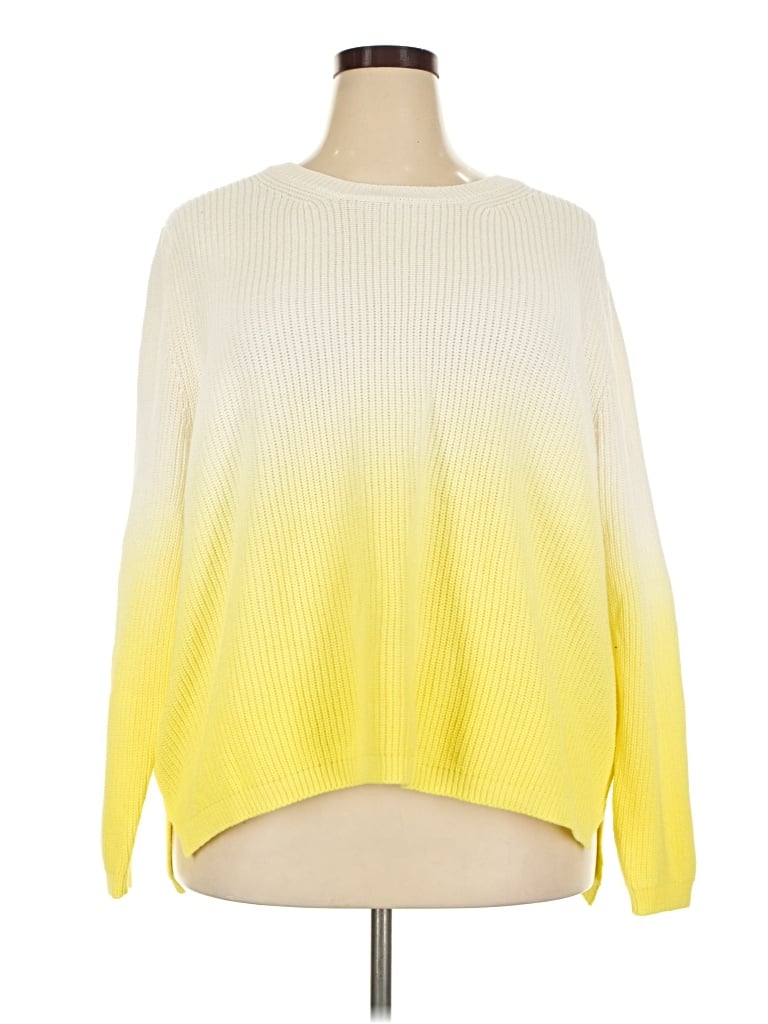 Pre-owned Crown & Ivy Pullover Sweater In Yellow