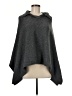 Aqua Solid Gray Poncho One size - photo 1