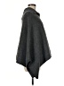 Aqua Solid Gray Poncho One size - photo 4