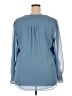 1.State 100% Polyester Blue 3/4 Sleeve Blouse Size XXL - photo 2