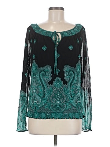 INC International Concepts Long Sleeve Blouse (view 1)