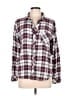 Rails Plaid Burgundy Long Sleeve Button-Down Shirt Size L - photo 1
