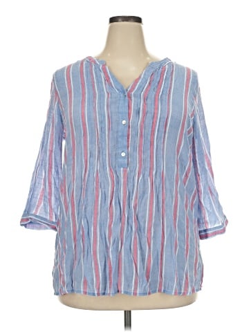 Avenue 3/4 Sleeve Button-Down Shirt (view 1)
