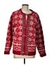 Casual Corner 100% Lambswool Red Wool Cardigan Size L - photo 1