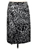 Talbots 100% Polyester Animal Print Gray Casual Skirt Size 8 - photo 2