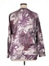 Christopher & Banks Print Purple Pullover Sweater Size XL - photo 2