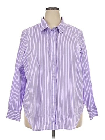 Universal Standard 3/4 Sleeve Button-Down Shirt (view 1)