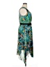 Rabbit Rabbit Rabbit Designs 100% Polyester Tropical Teal Cocktail Dress Size 16 - photo 4