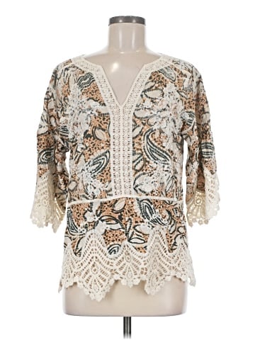 Democracy 3/4 Sleeve Blouse (view 1)