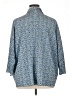 Chico's 100% Polyester Polka Dots Blue 3/4 Sleeve Blouse Size XL (3) - photo 2