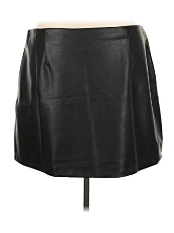 Old Navy Faux Leather Skirt (view 2)