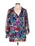 Umgee Blue 3/4 Sleeve Blouse Size L - photo 1