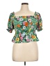 Bonnie Jean 100% Polyester Green Short Sleeve Blouse Size 16 - photo 1