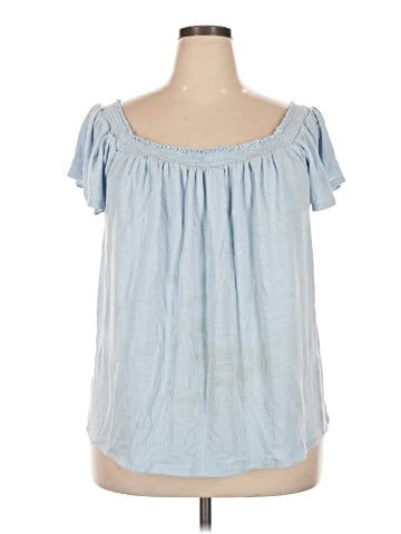 LC Lauren Conrad Short Sleeve Blouse (view 1)