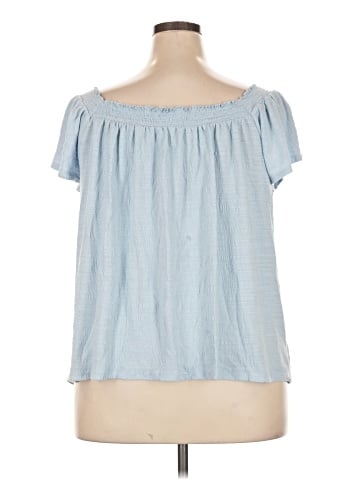 LC Lauren Conrad Short Sleeve Blouse (view 2)