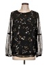 Apt. 9 Black Long Sleeve Blouse Size L - photo 1