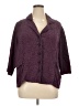 URU Burgundy 3/4 Sleeve Button-Down Shirt Size 1X (estimated) - photo 1