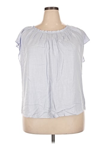 LC Lauren Conrad Short Sleeve Blouse (view 1)