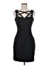 Guess 100% Polyester Solid Black Cocktail Dress Size 6 - photo 1