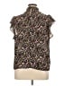 1.State 100% Polyester Black Sleeveless Blouse Size XL - photo 2
