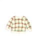 Cat & Jack 100% Recycled Polyester Plaid Green Ivory Pullover Sweater Size 3-6 mo - photo 1