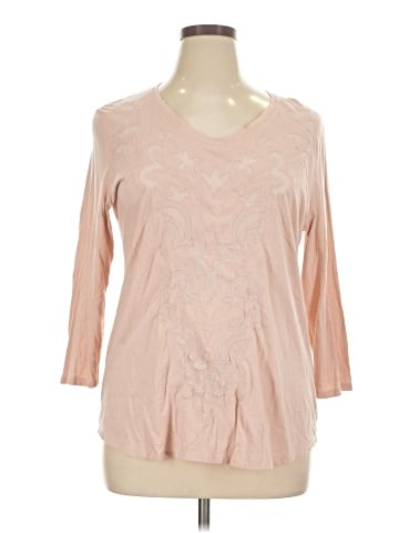 Chico's 3/4 Sleeve T-Shirt (view 1)