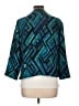 Chico's Print Teal Blazer Size Lg (2) - photo 2