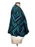 Chico's Print Teal Blazer Size Lg (2) - photo 4