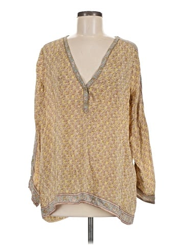 Calypso St. Barth 3/4 Sleeve Silk Top (view 1)