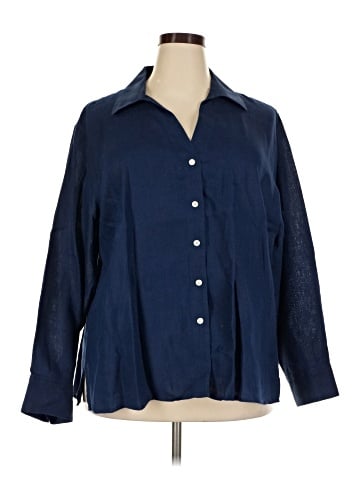Talbots 3/4 Sleeve Button-Down Shirt (view 1)