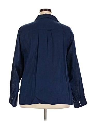 Talbots 3/4 Sleeve Button-Down Shirt (view 2)