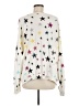 Monrow Stars White Pullover Sweater Size M - photo 2