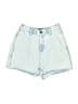 Express 100% Cotton Blue Denim Shorts Size S - photo 1