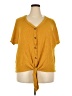 Torrid Yellow Short Sleeve Top Size 3X Plus (3) - photo 1