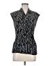 Chaus Silver Black Sleeveless Blouse Size M - photo 1