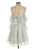 Marc Bow Print Floral Ivory Blue Cocktail Dress Size S - photo 2