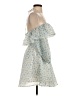 Marc Bow Print Floral Ivory Blue Cocktail Dress Size S - photo 4