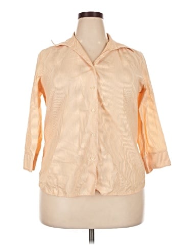 Lands' End 3/4 Sleeve Button-Down Shirt (view 1)