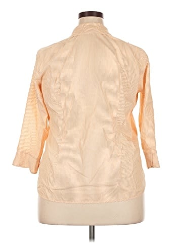 Lands' End 3/4 Sleeve Button-Down Shirt (view 2)