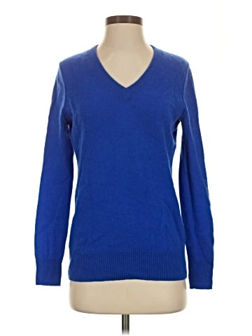 Aqua Cashmere Pullover Sweater (view 1)