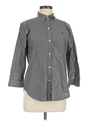 Lauren by Ralph Lauren 3/4 Sleeve Button-Down Shirt (view 1)
